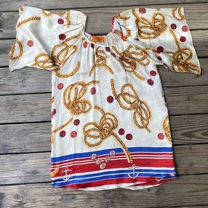 Voom Nautical 100% Silk Tunic